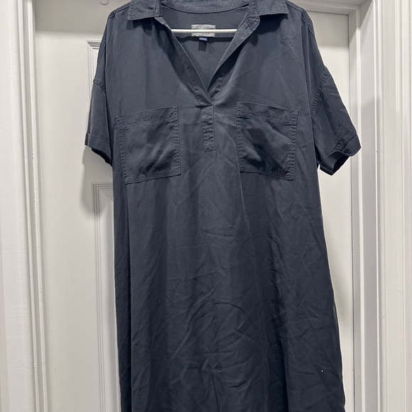 Dresses & Skirts - Black Short Sleeve Shirt Dress